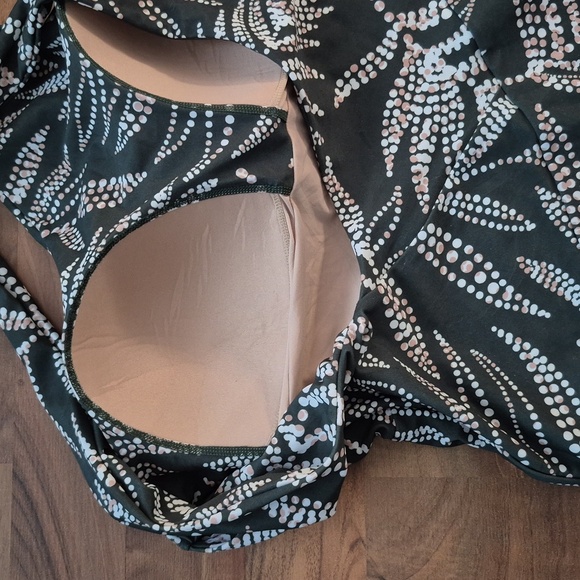 NWOT Summersalt Bow Shoulder Ruched Side Stroke Bathing Suit Swim Suit - Picture 5 of 9